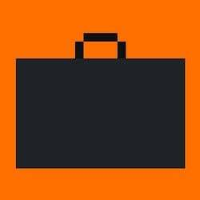 STONKBROKER orange briefcase logo